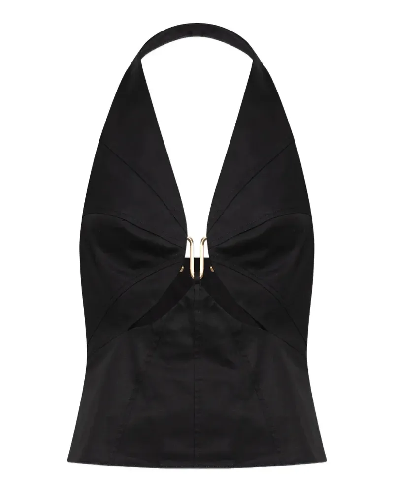 Cult Gaia Elorae halterneck top - Schwarz Schwarz