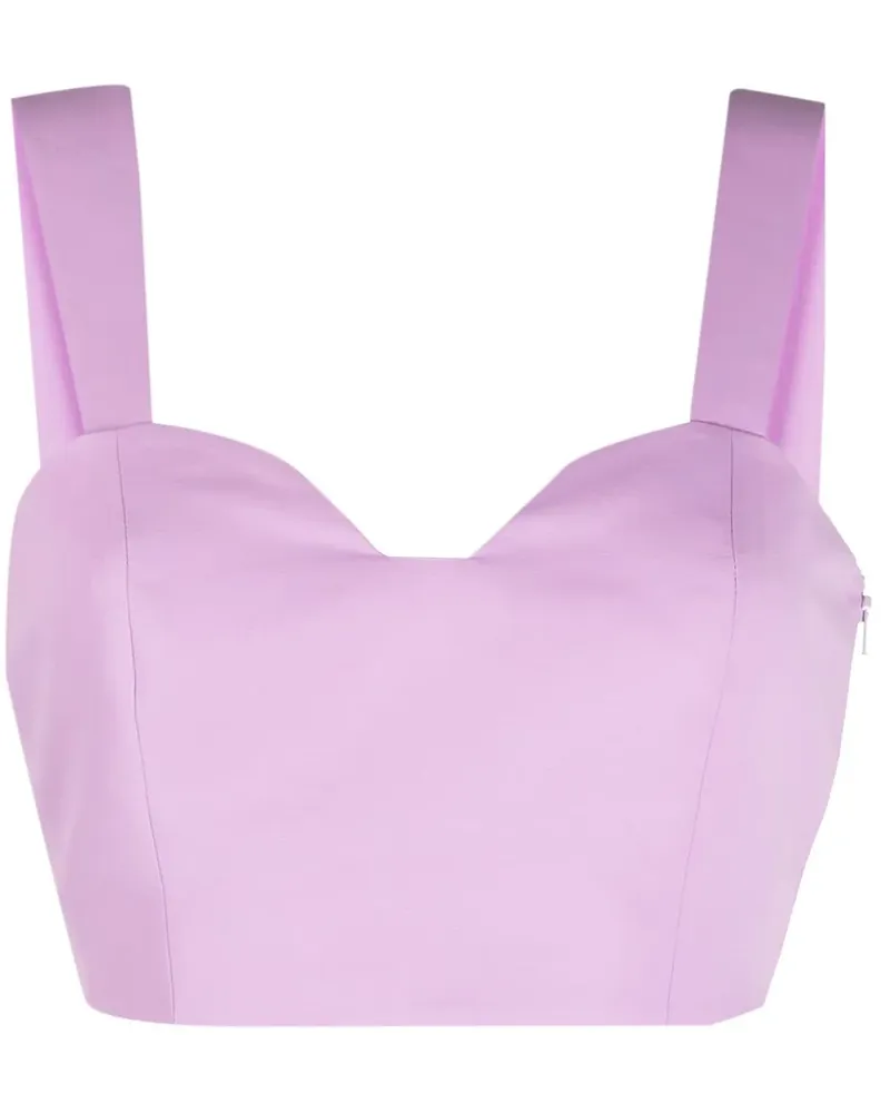 Sachin & Babi Ärmelloses Cropped-Top - Violett Violett