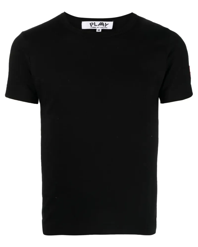 Comme des Garçons T-Shirt mit Patch - Schwarz Schwarz
