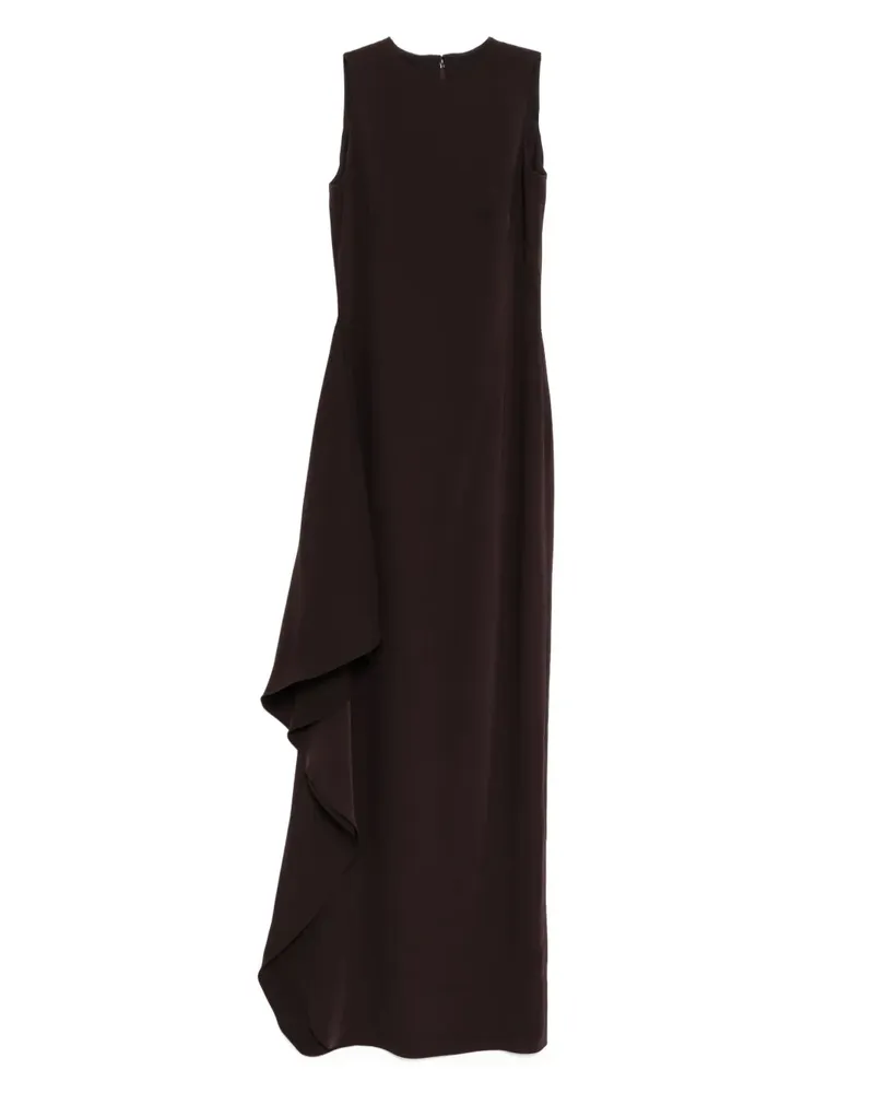 Amsale Kleid aus Krepp - Braun Braun