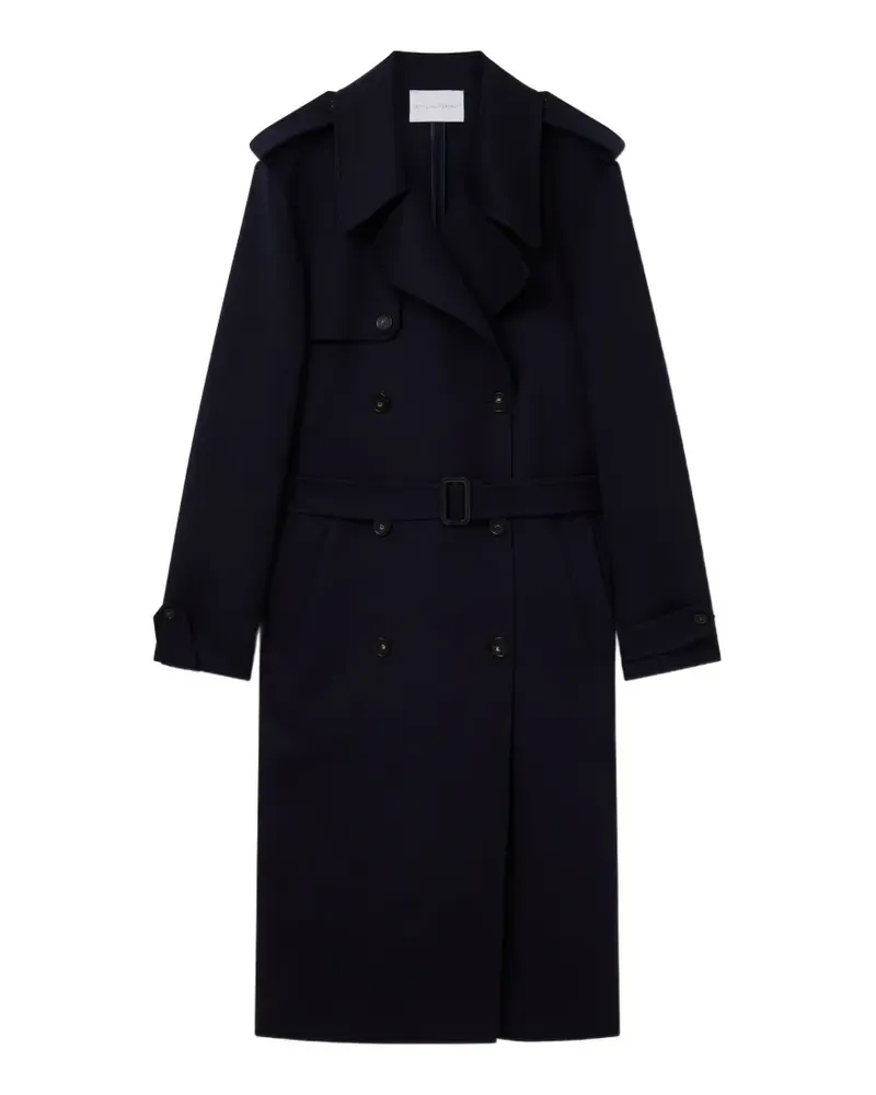 Stella McCartney Zweireihiger Trenchcoat - Blau Blau