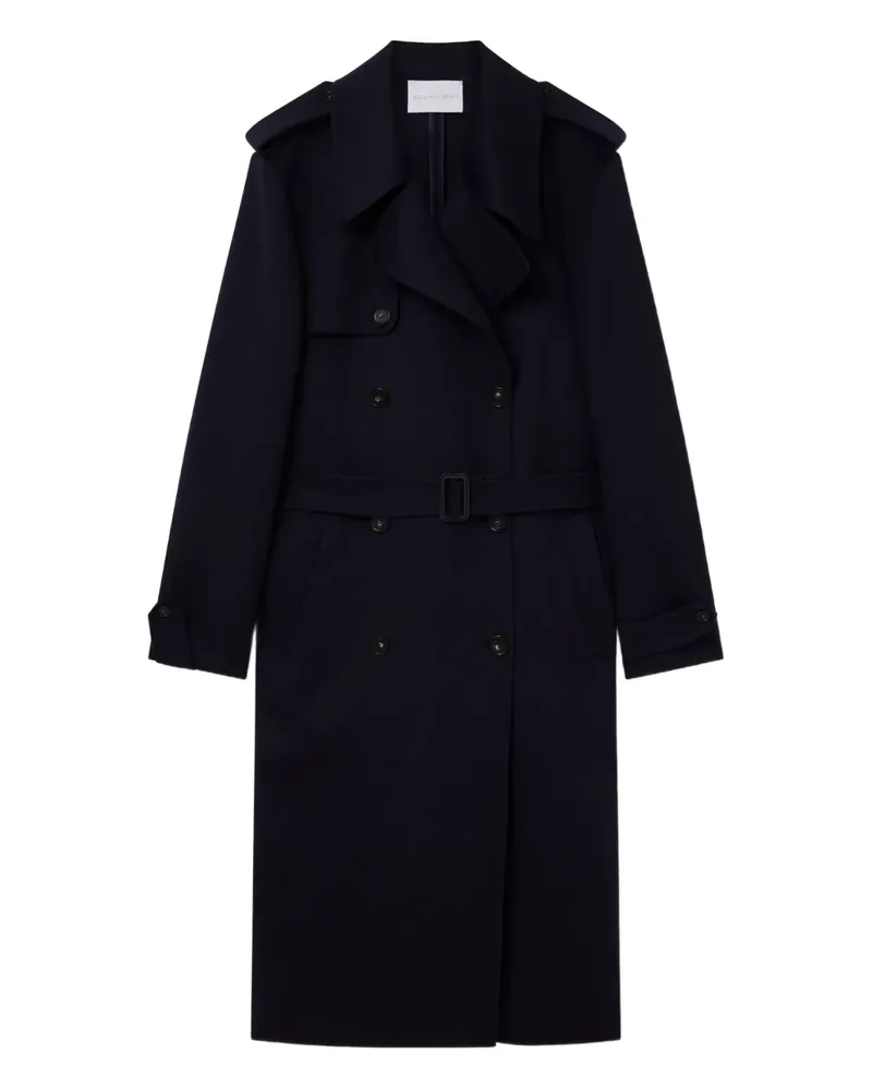 Stella McCartney Zweireihiger Trenchcoat - Blau Blau
