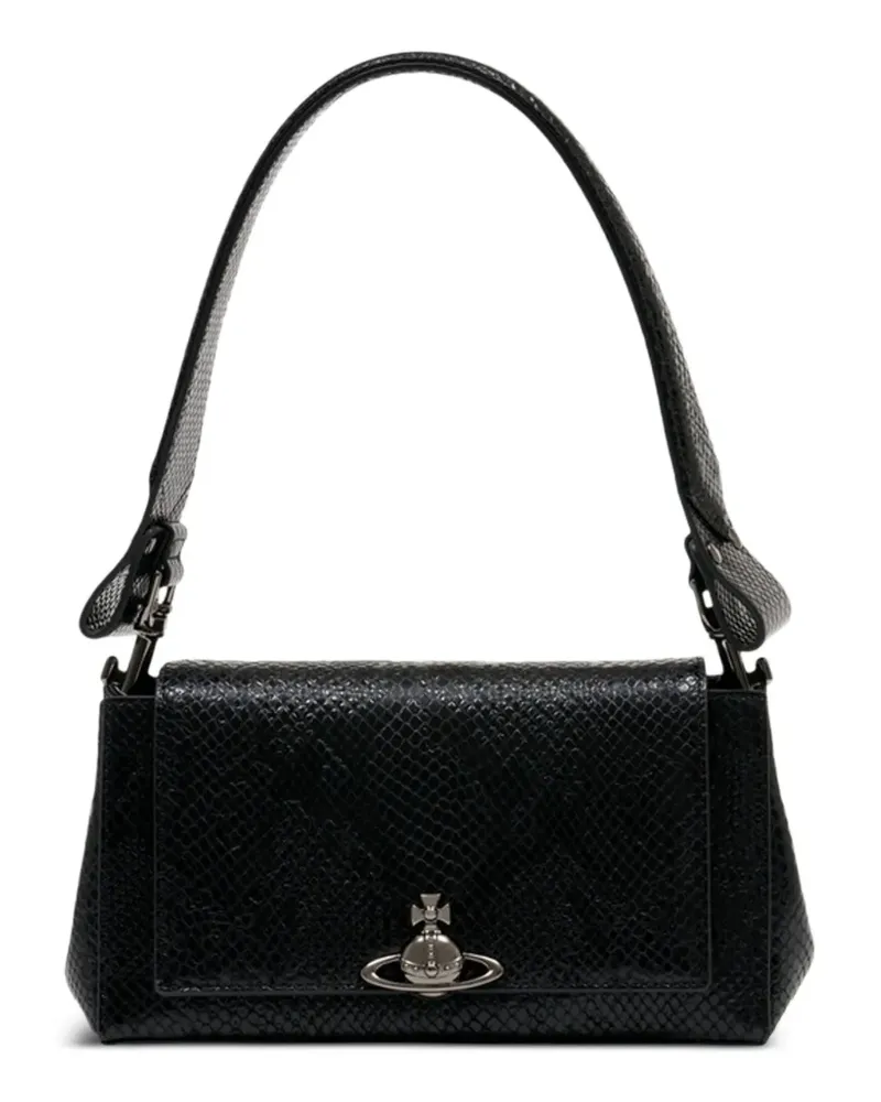 Vivienne Westwood medium Hazel leather tote bag - Schwarz Schwarz