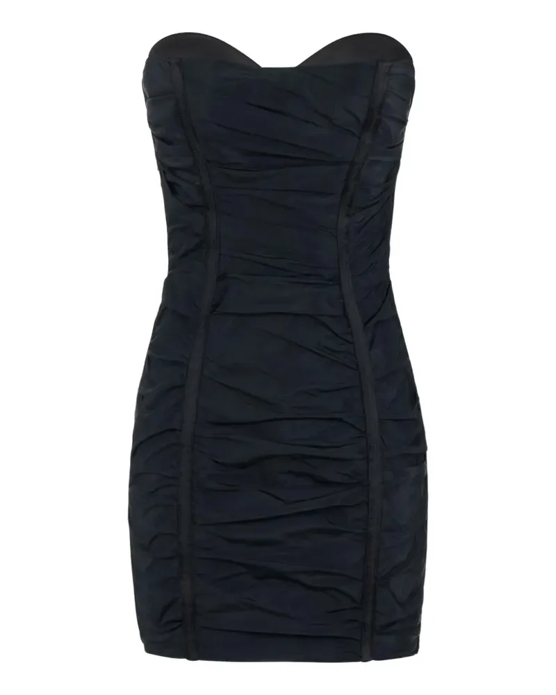 Elisabetta Franchi Kleid aus Taft-Voile - Schwarz Schwarz