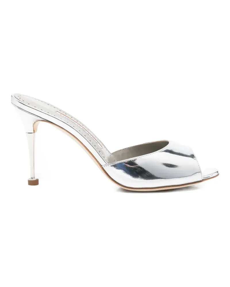 Manolo Blahnik Spitze Astucla Pumps - Silber Silber