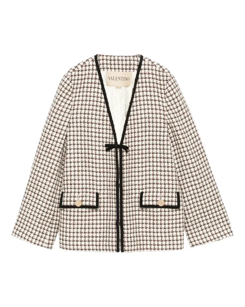 Valentino Garavani Jacke mit Hahnentrittmuster - Nude Nude