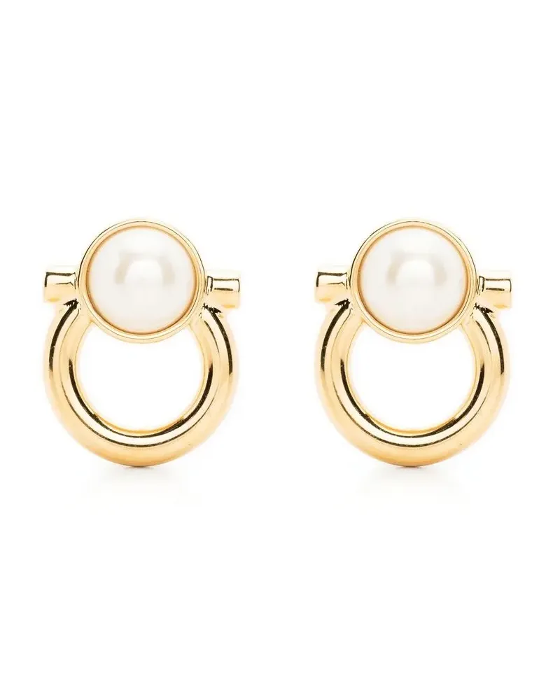 Ferragamo Ohrringe mit Perlen - Gold Gold