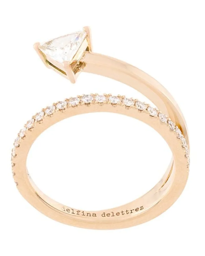 Delfina Delettrez 18kt 'Marry Me' Gelbgoldring mit Diamanten - Metallic Metallic