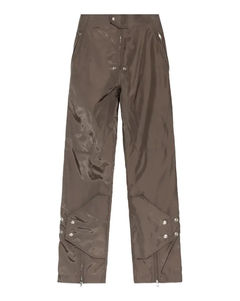 Rick Owens press-stud-detail trousers - Braun Braun