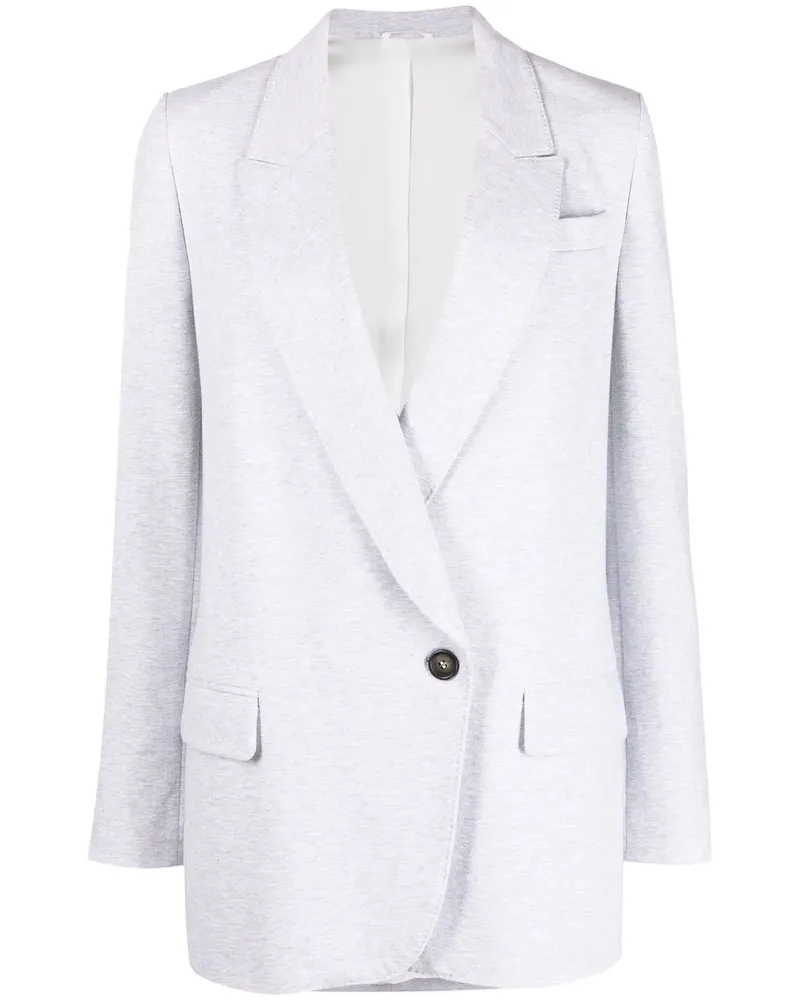 Brunello Cucinelli Blazer aus Jersey - Grau Grau