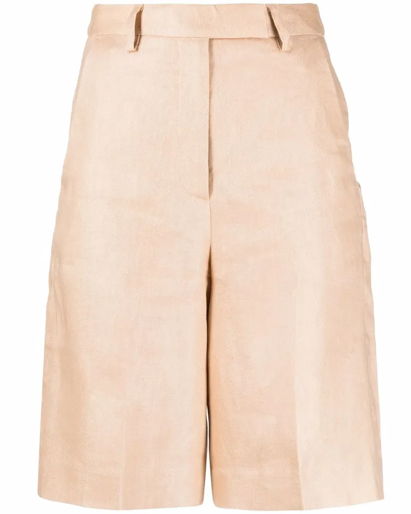 REMAIN Klassische Leinenshorts - Nude Nude