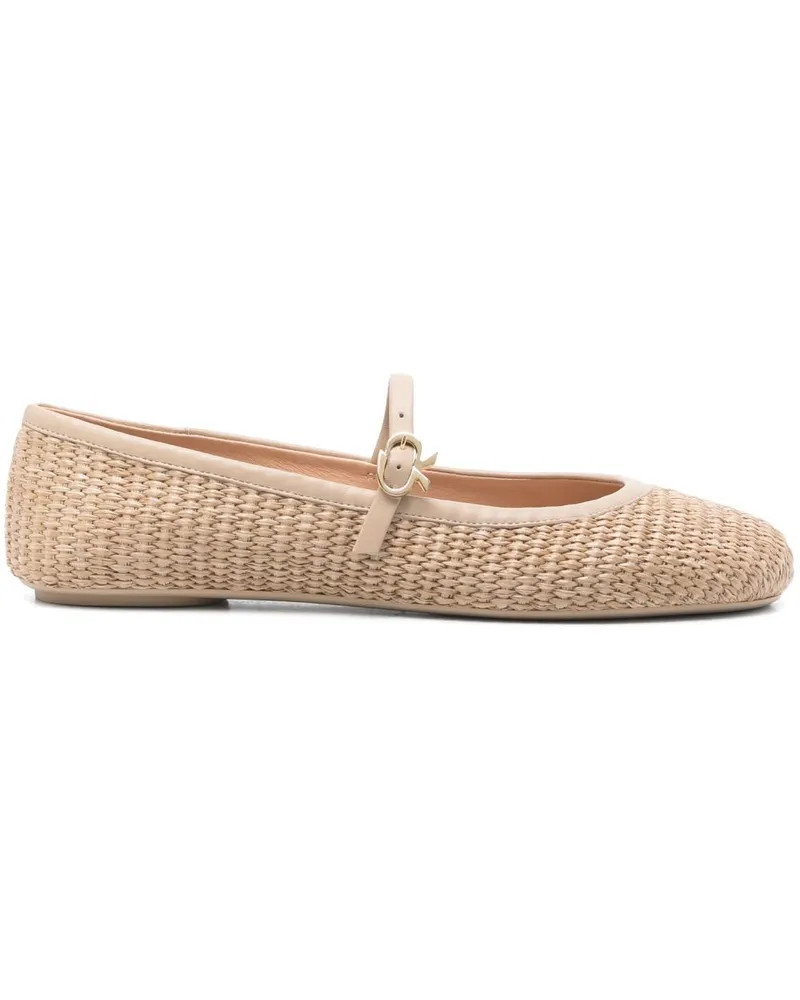 Gianvito Rossi Carla Ballerinas - Nude Nude