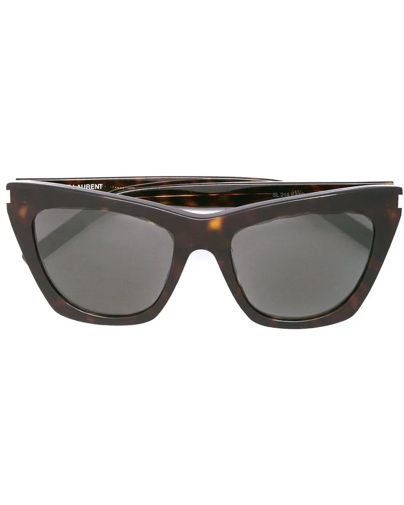 Saint Laurent New Wave 214 Kate' Sonnenbrille - Schwarz Schwarz