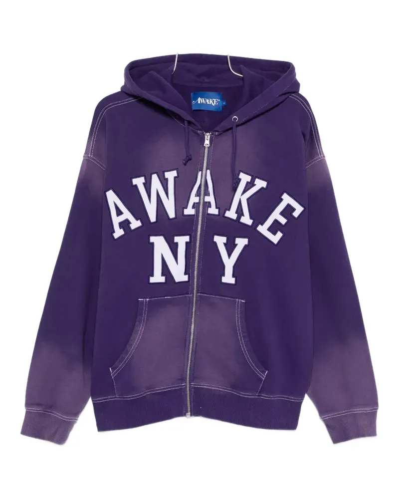 AWAKE NY zip-up hoodie - Violett Violett