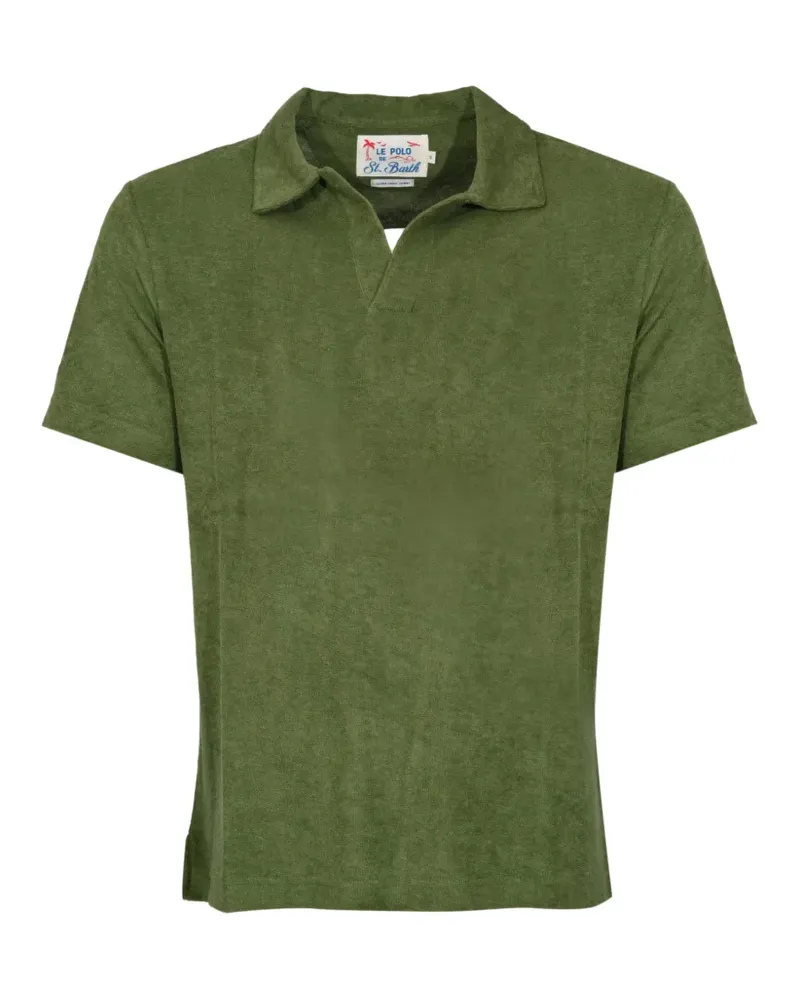 MC2 Saint Barth Poloshirt mit Frottee-Struktur - Grün Grün