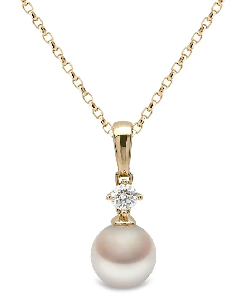 YOKO London 18kt Gelbgoldhalskette mit klassischen Diamanten Gold