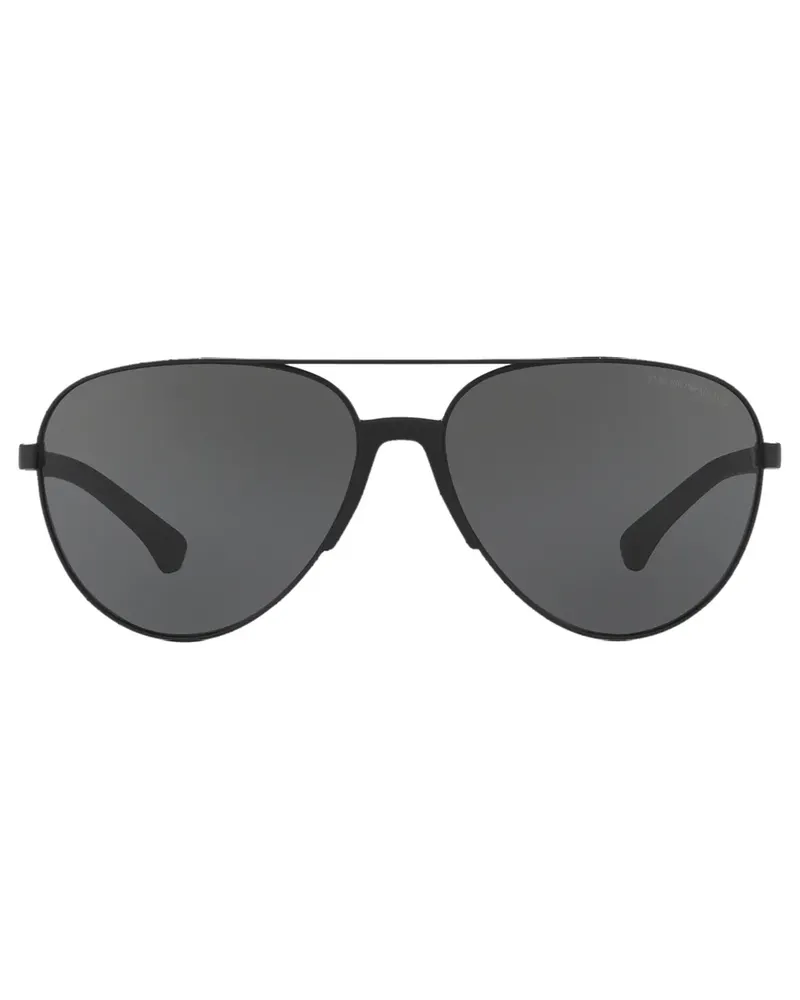 Emporio Armani Klassische Pilotenbrille - Schwarz Schwarz