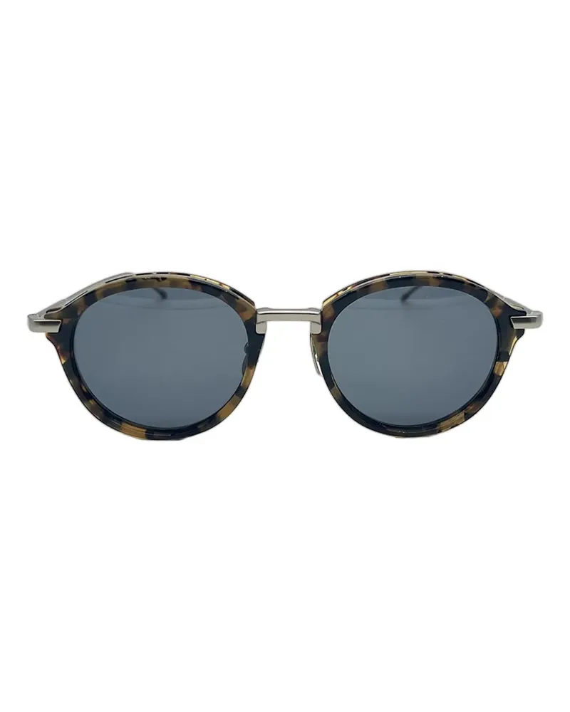 Thom Browne Sonnenbrille mit rundem Gestell - Braun Braun