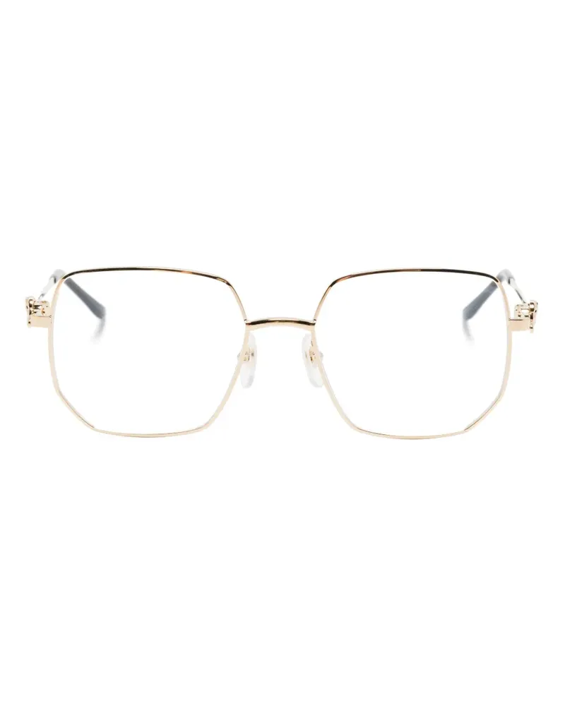 Cartier Brille mit geometrischem Gestell - Gold Gold