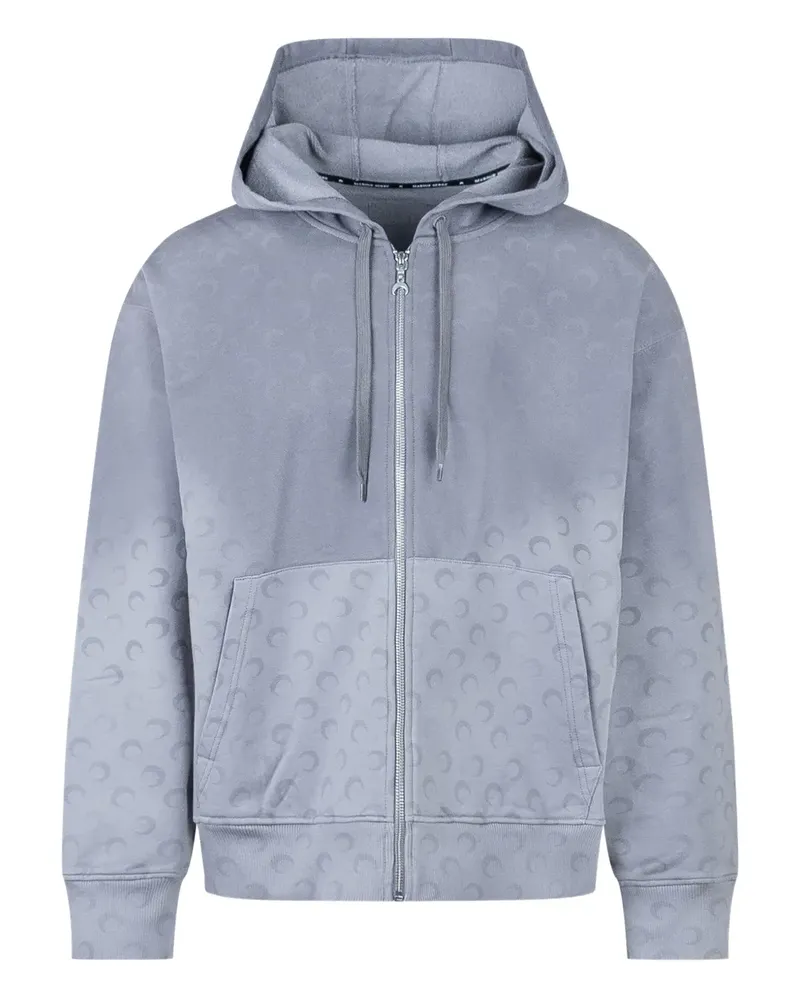 Marine Serre faded moon hoodie - Grau Grau