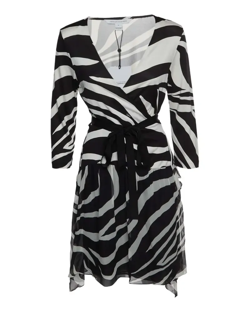 Diane von Furstenberg Riviera Midikleid mit Print - Schwarz Schwarz