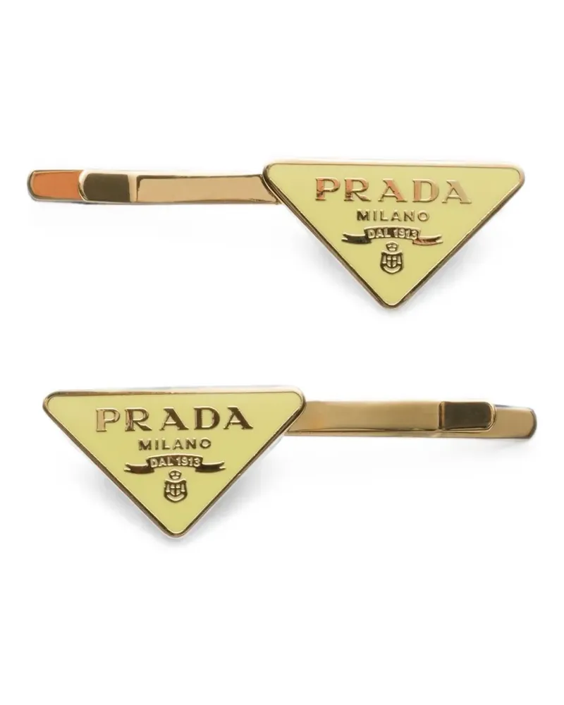 Prada Haarspangen aus Metall - Gold Gold