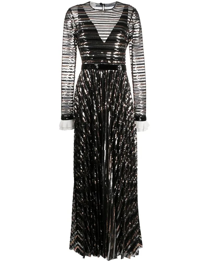 Philosophy Di Lorenzo Serafini Abendkleid mit Pailletten - Schwarz Schwarz