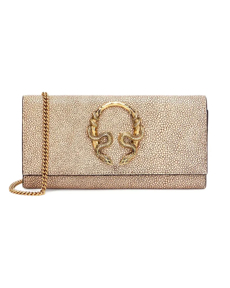 Roberto Cavalli Portemonnaie mit Stachelrochen-Effekt - Nude Nude