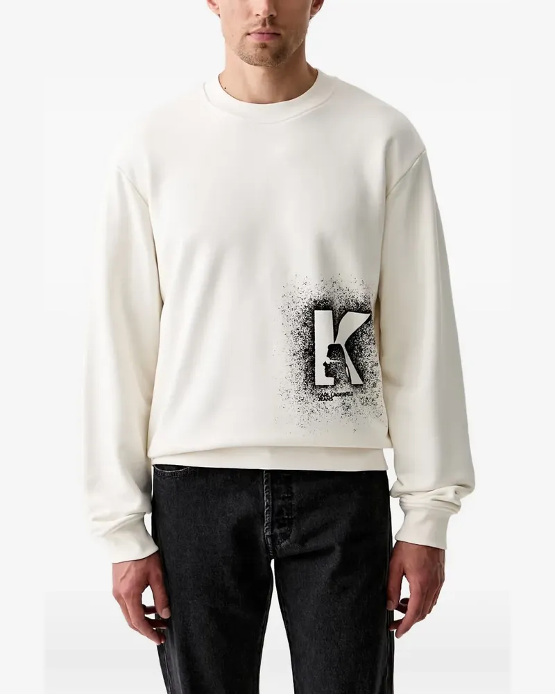 Karl Lagerfeld logo-print sweatshirt - Weiß Weiß