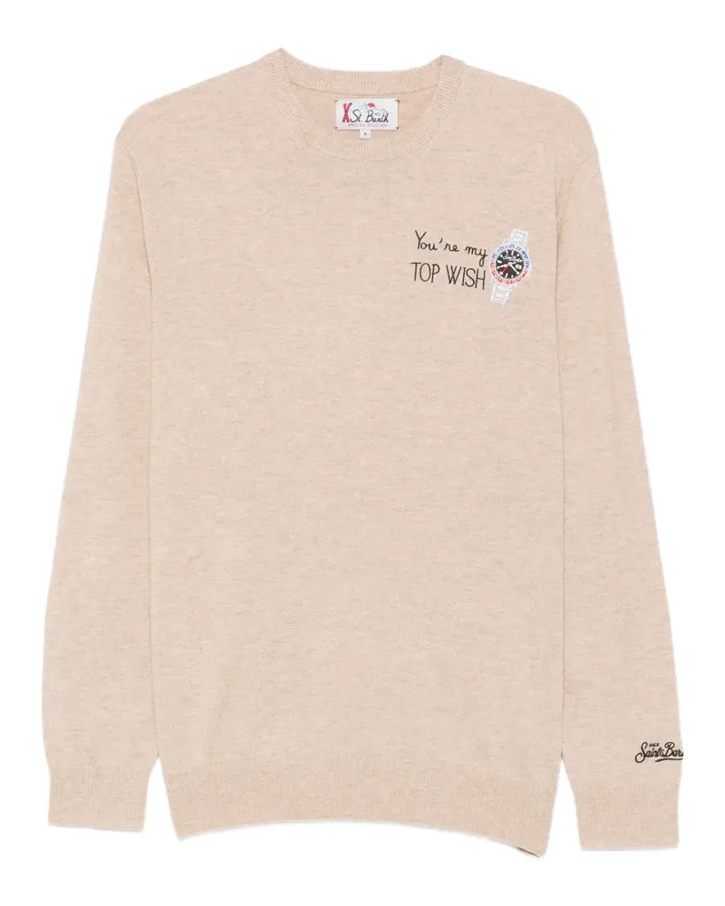 MC2 Saint Barth Bestickter Heron Pullover - Nude Nude