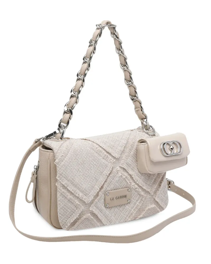 LA CARRIE medium Isabel crossbody bag - Nude Nude