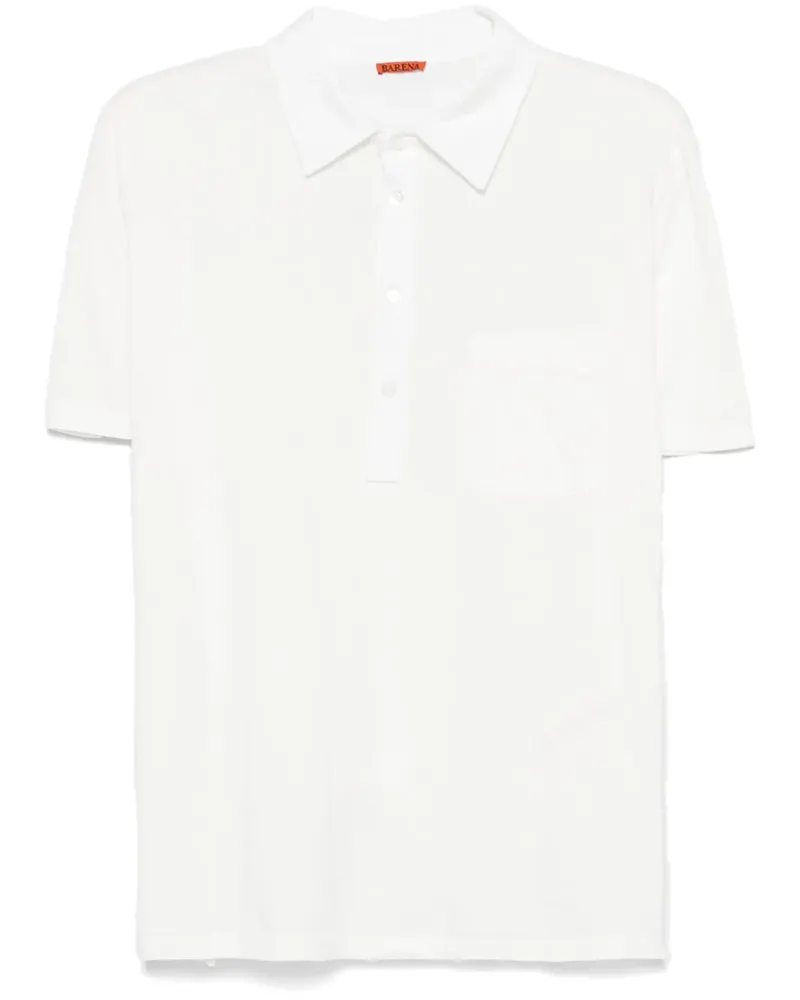 BARENA Klassisches Poloshirt - Weiß Weiß