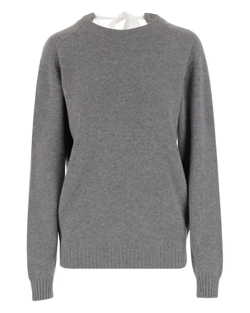 Carven Kaschmirpullover mit Schleifenkragen - Grau Grau