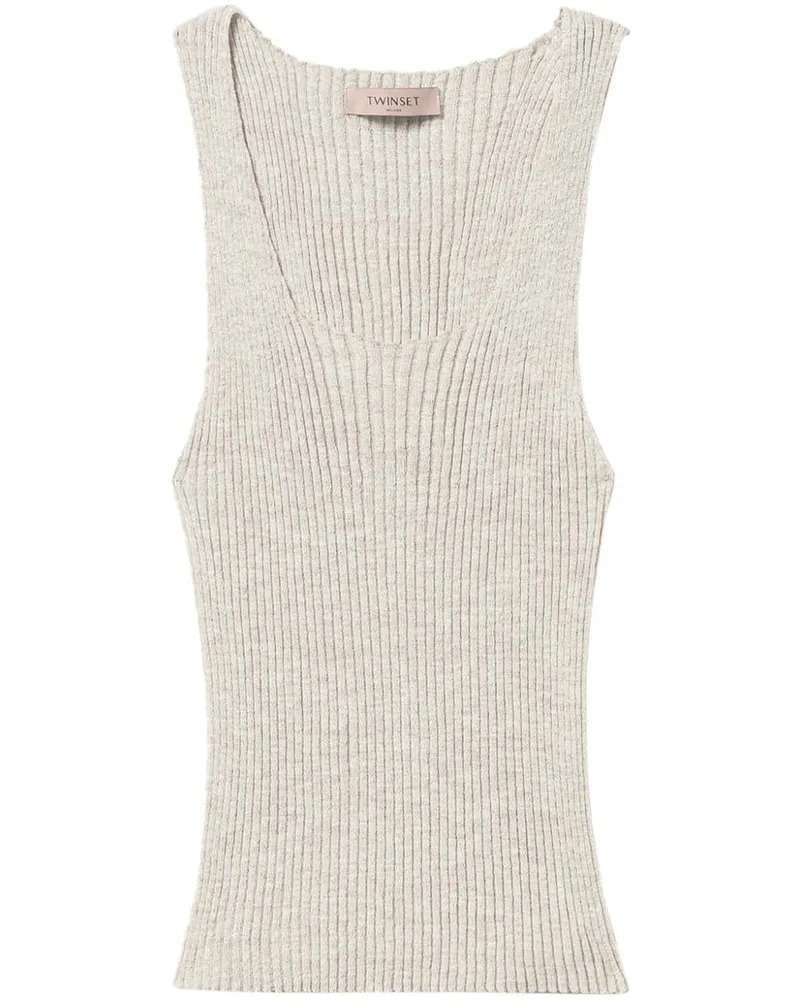 Twin-Set Gestricktes Oberteil - Nude Nude