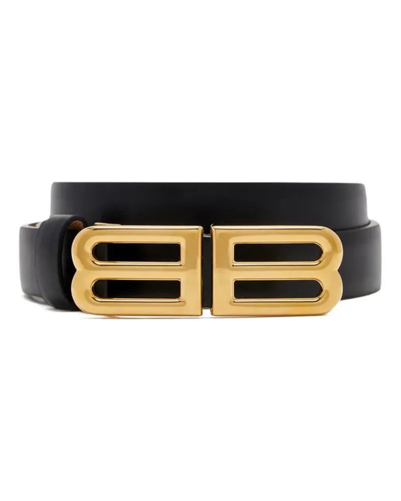 Balenciaga Bolero BB leather belt - Schwarz Schwarz