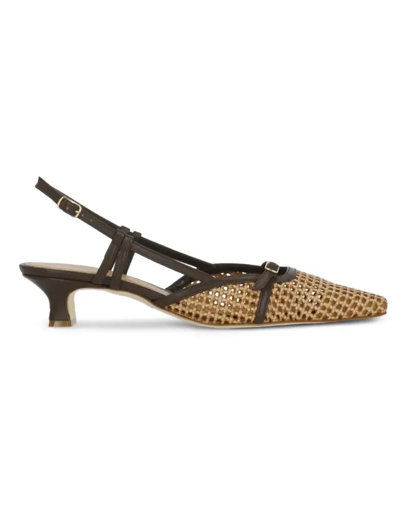The Seller woven buckle-strap pumps - Braun Braun