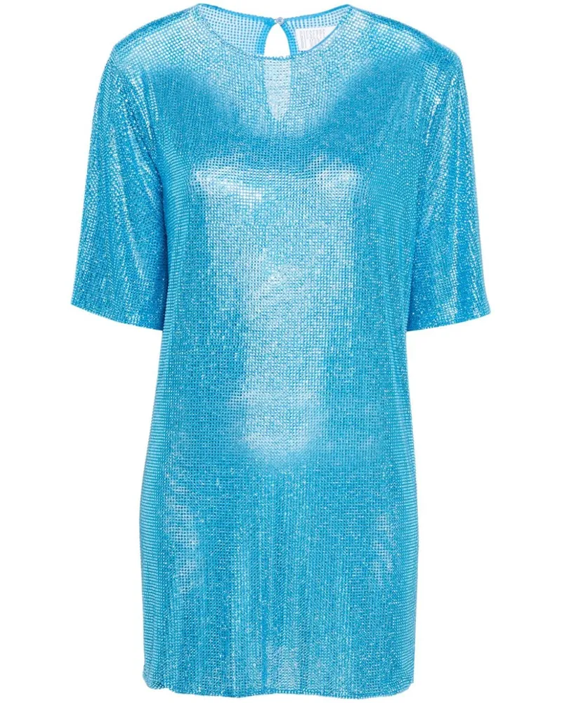 Giuseppe di Morabito T-Shirtkleid mit Kristallen Blau