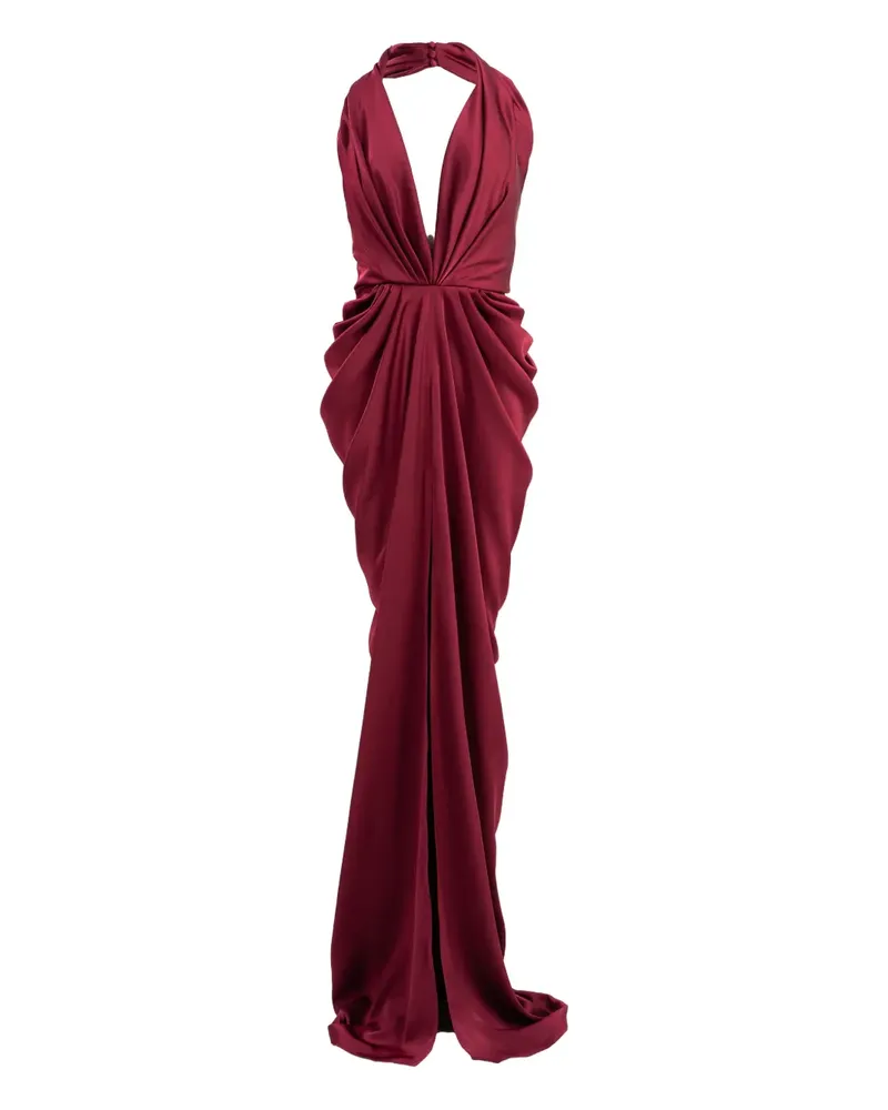 Ana Radu Maxikleid mit Neckholder - Rot Rot