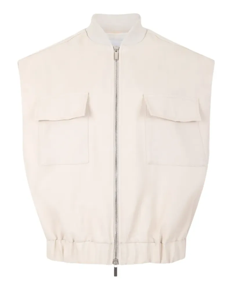 nine:inthe:morning sleeveless zip-up jacket - Nude Nude