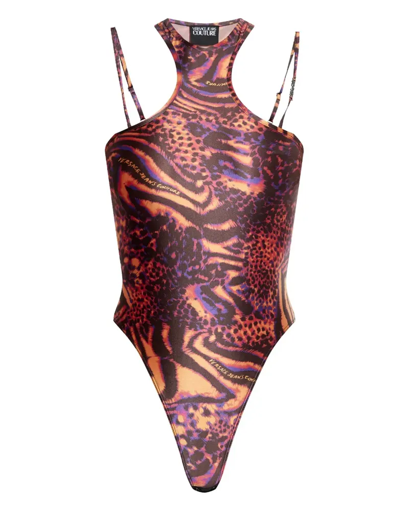 Versace Jeans Body mit Tiere-Print - Rot Rot