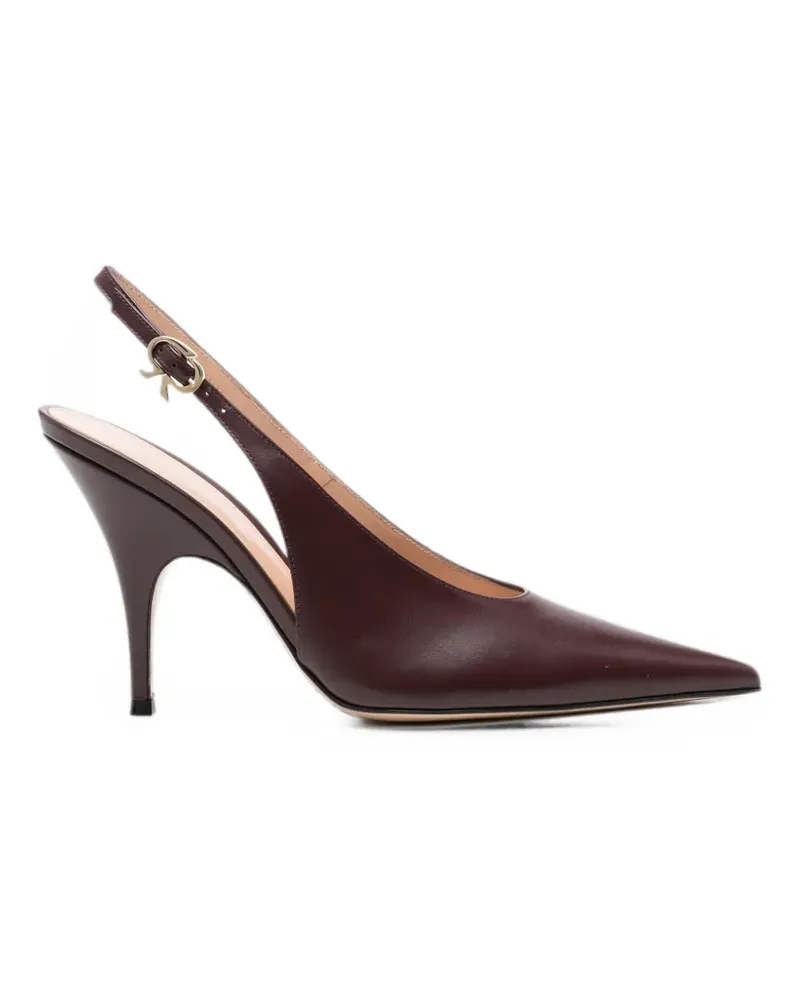 Gianvito Rossi Sofia slingback heeled pumps - Rot Rot