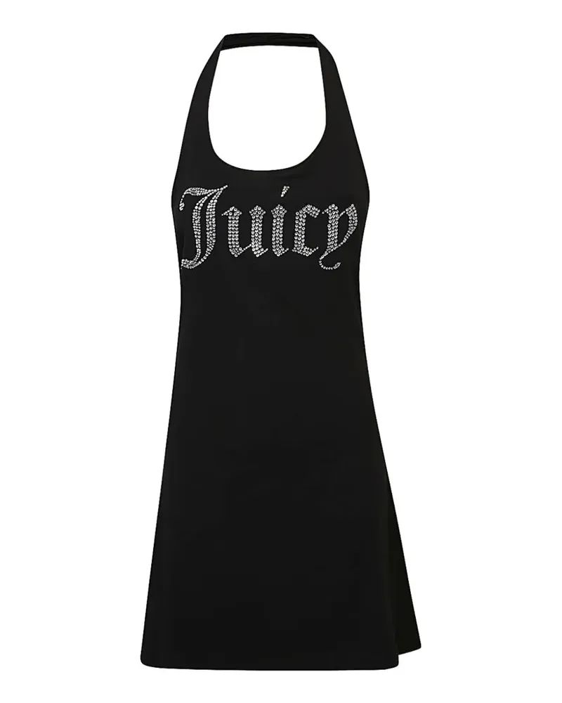Juicy Couture mini halter logo detail dress - Schwarz Schwarz