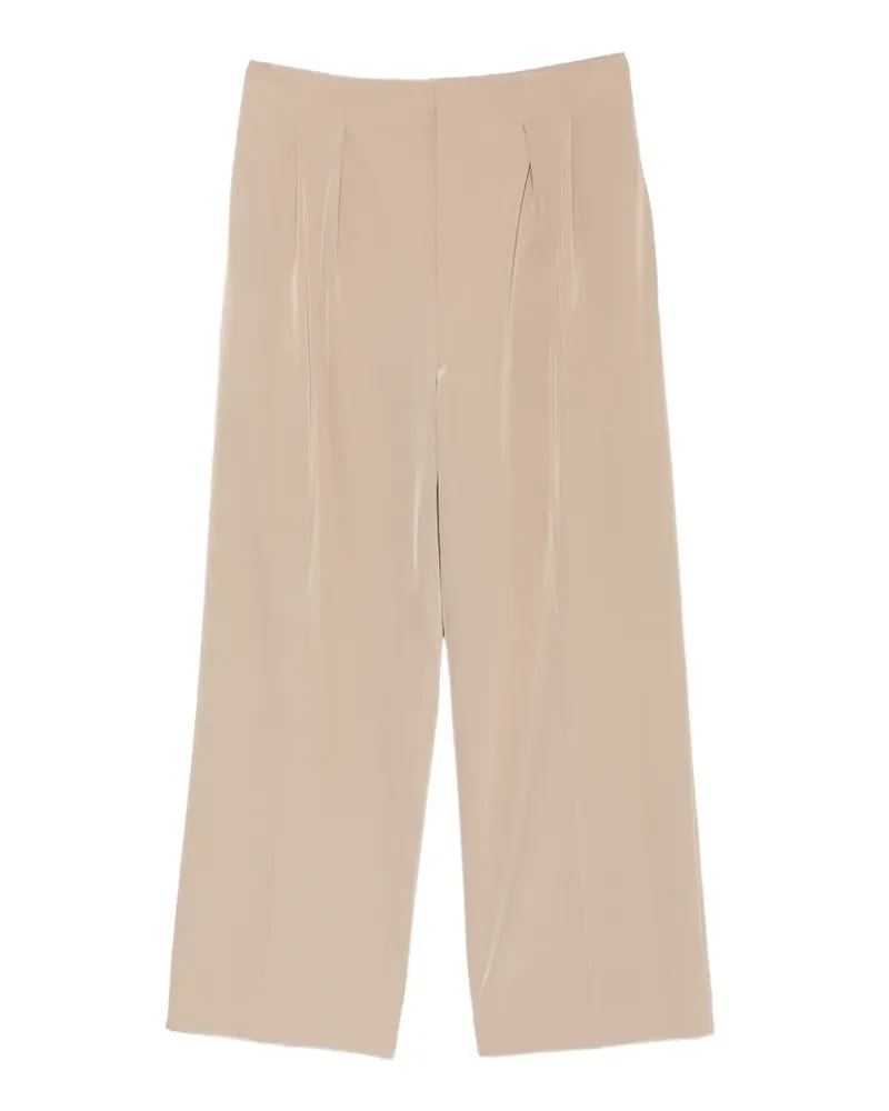 Lacoste Wide-Leg-Hose mit Bundfalten - Nude Nude