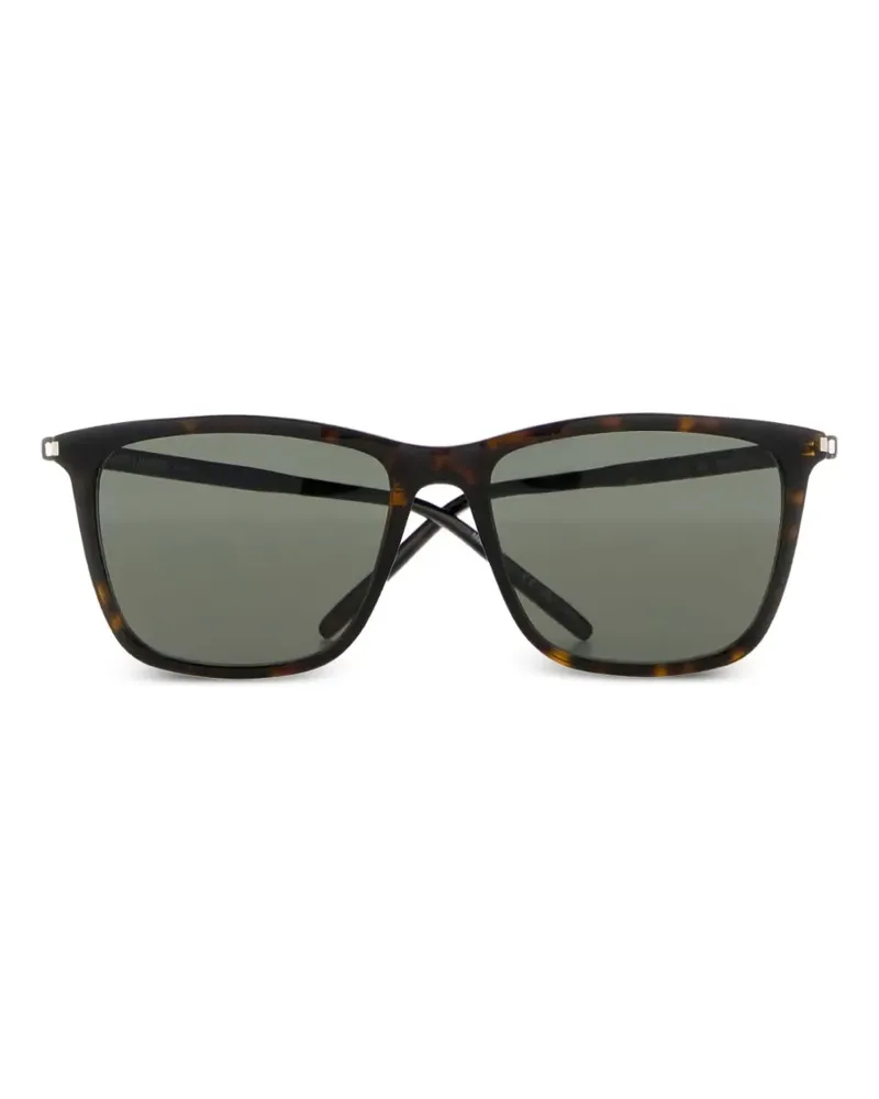 Saint Laurent Sonnenbrille mit eckigem Gestell - Braun Braun