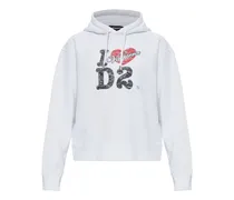 x Vaquera logo-print hoodie - Weiß