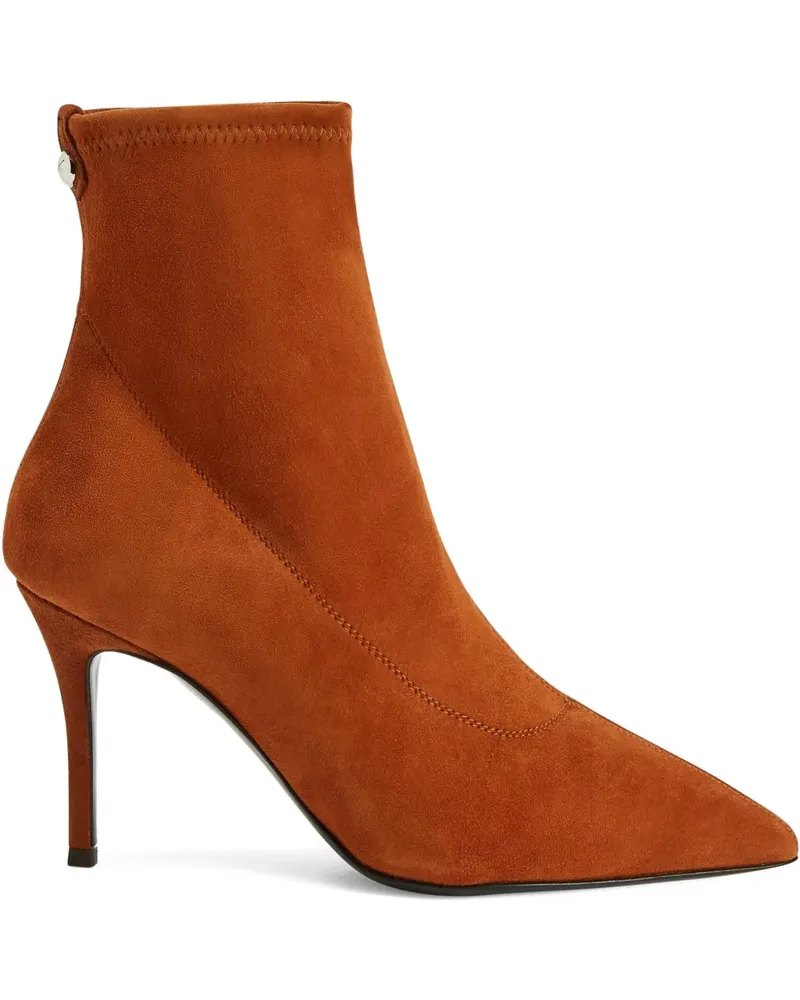 Giuseppe Zanotti Spitze Mirea Stiefel - Braun Braun
