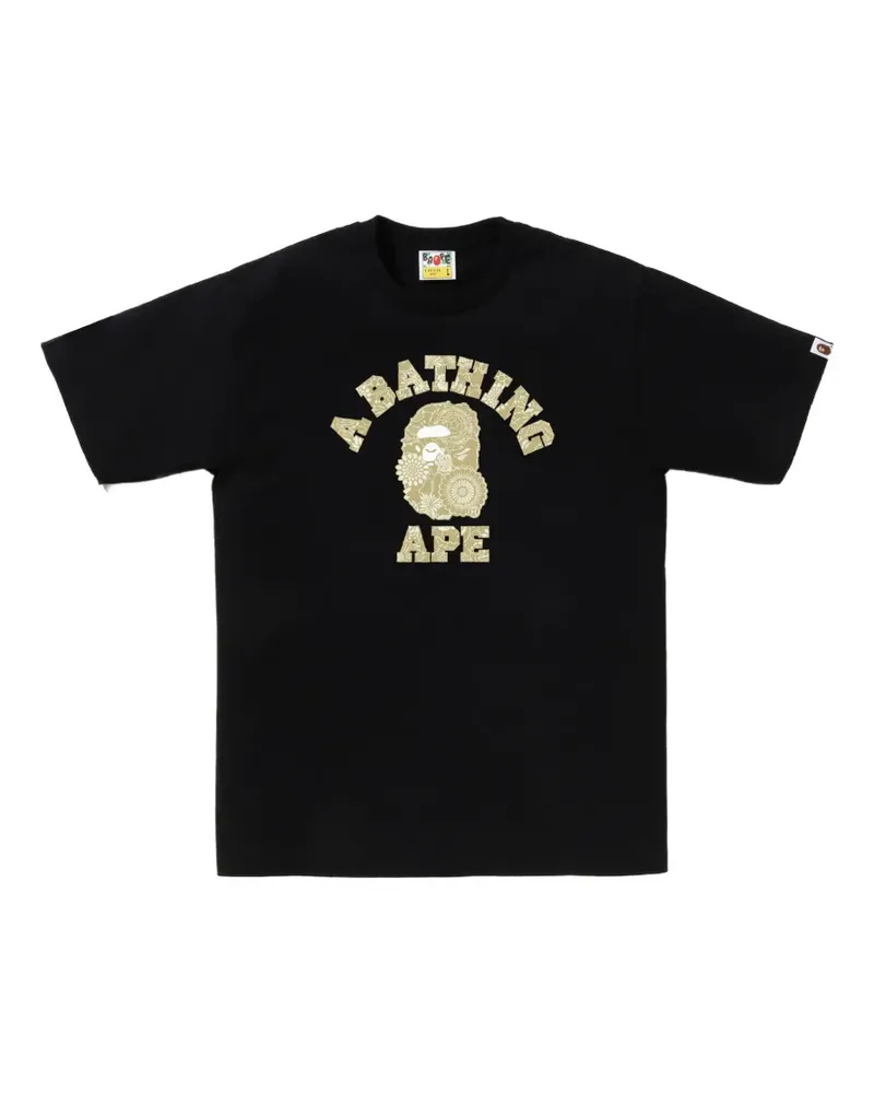 BAPE T-Shirt mit grafischem Print - Schwarz Schwarz