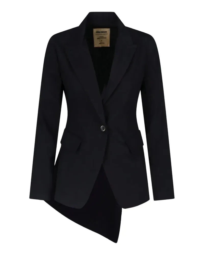 Uma Wang asymmetric blazer - Schwarz Schwarz