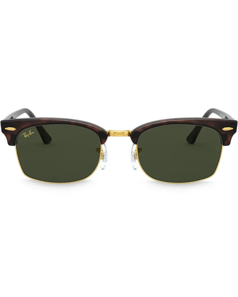 Ray Ban Eckige 'Clubmaster' Sonnenbrille - Grün Grün