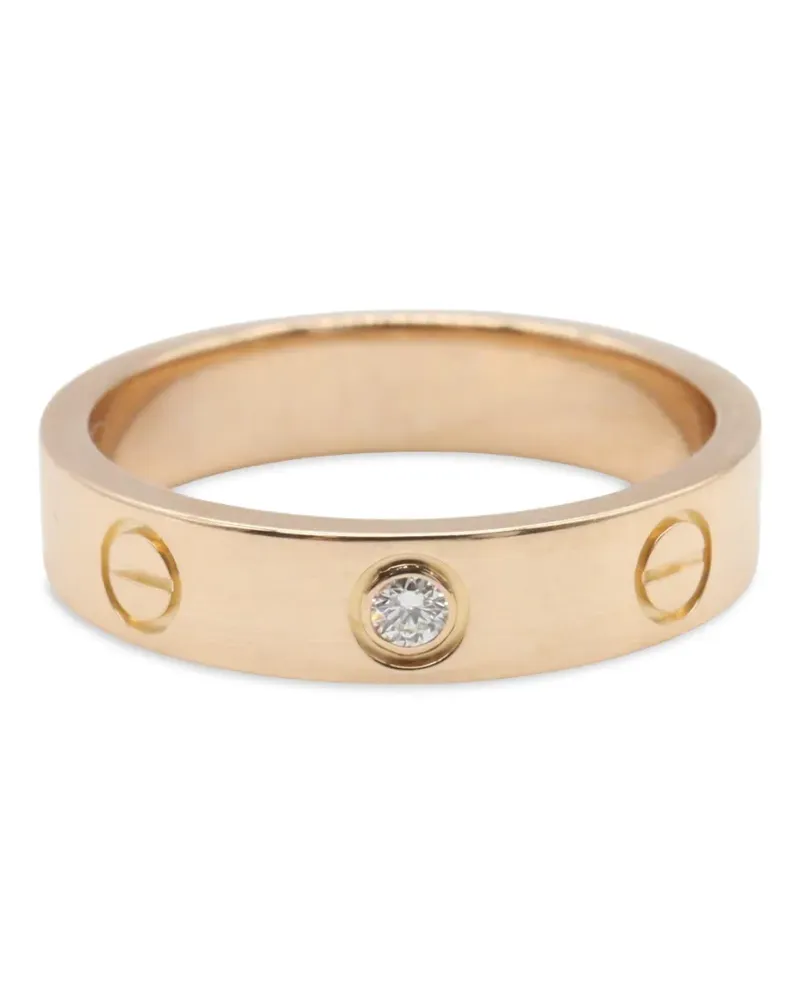 Cartier 2010s mini Love Ring mit Diamant - Rosa Rosa